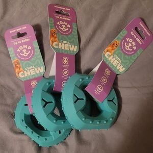 Set of 3 Yomp Chill Chew Dog Toy, the best dog teether chew toy